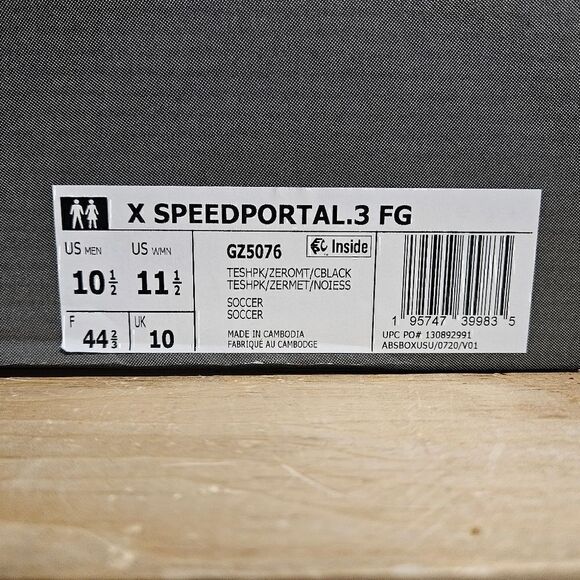 Adidas X Speedportal.3 FG Pink Black Soccer Cleats Shoe Mens GZ5076 - Picture 13 of 14